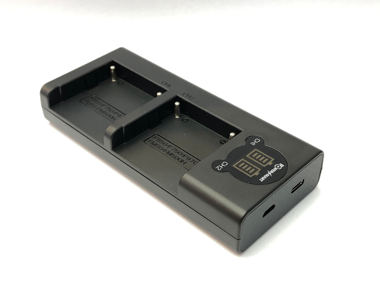 PowerSmart - Sony NP-F550 F750 F970 FM50 FM500H (L-Mount 電) 兩位電池USB充電器