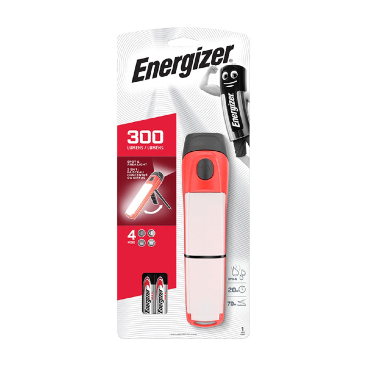 Energizer 勁量 - FAH41 2合1 LED 多功能電筒, 防水 防撞
