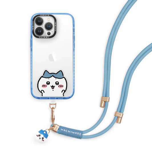 Garmma - Chiikawa 吉伊卡哇 公仔吊飾扣環長背帶(160cm) -  (藍色) 小八貓 / Hachiware / ハチワレ