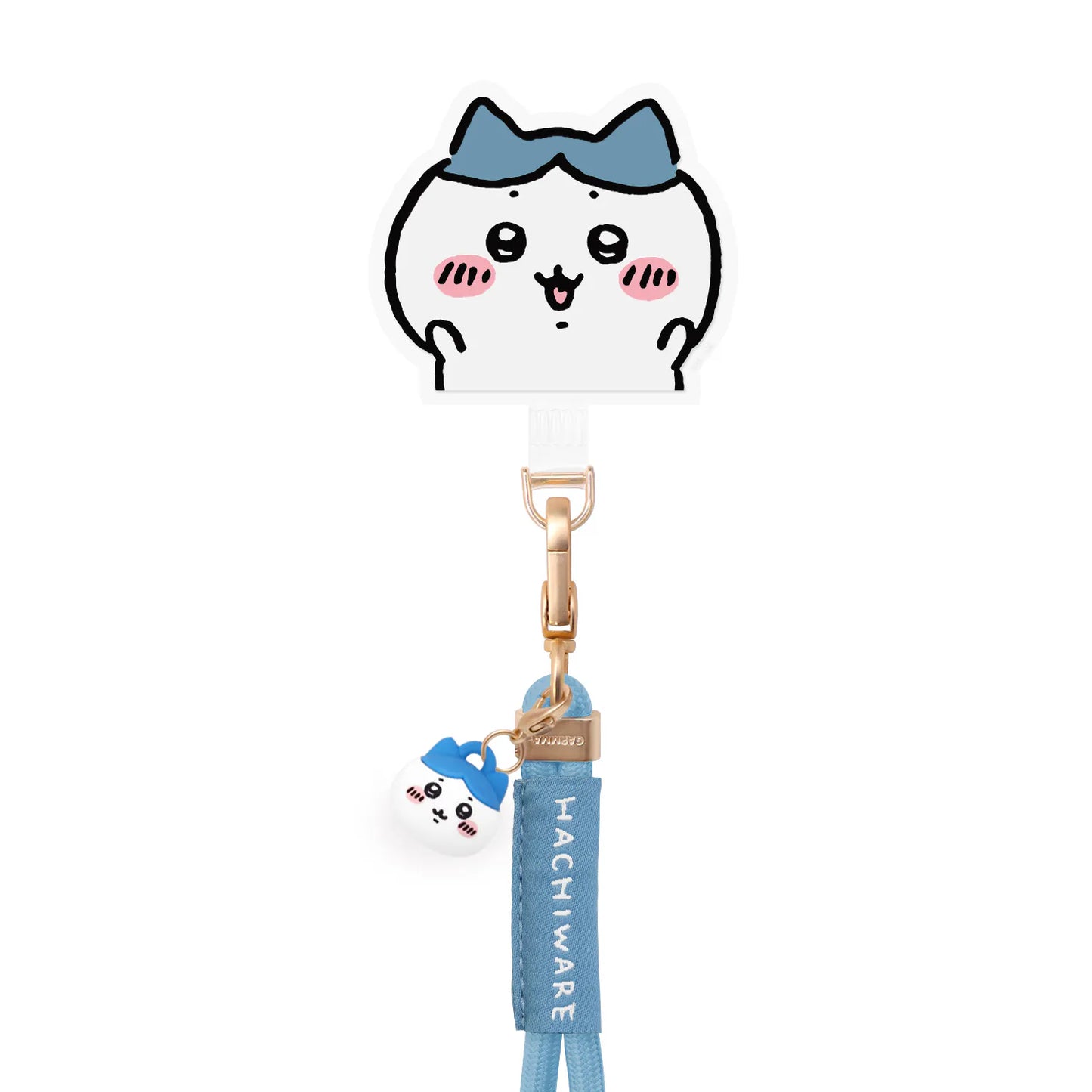 Garmma - Chiikawa 吉伊卡哇 公仔吊飾扣環長背帶(160cm) -  (藍色) 小八貓 / Hachiware / ハチワレ