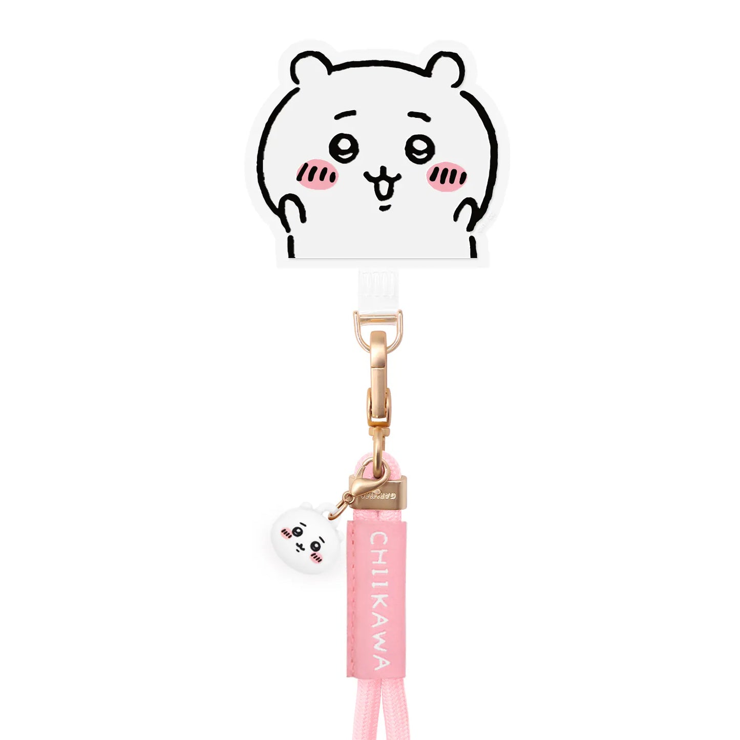 Garmma - Chiikawa 吉伊卡哇 公仔吊飾扣環長背帶(160cm) - (粉紅色) Chiikawa / ちいかわ