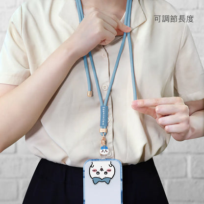 Garmma - Chiikawa 吉伊卡哇 公仔吊飾扣環長背帶(160cm) -  (藍色) 小八貓 / Hachiware / ハチワレ