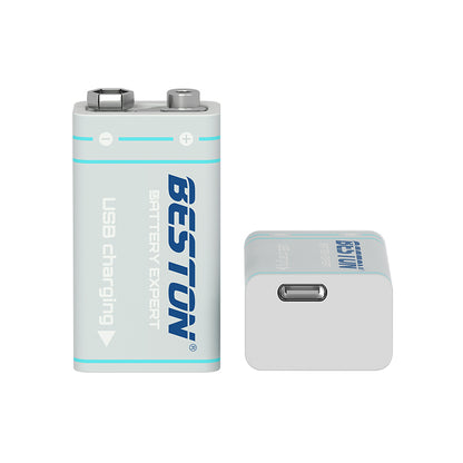 Beston - 9V USB-C 充電 鋰電池 (1粒裝) 3700mWh (9VC-10CV)