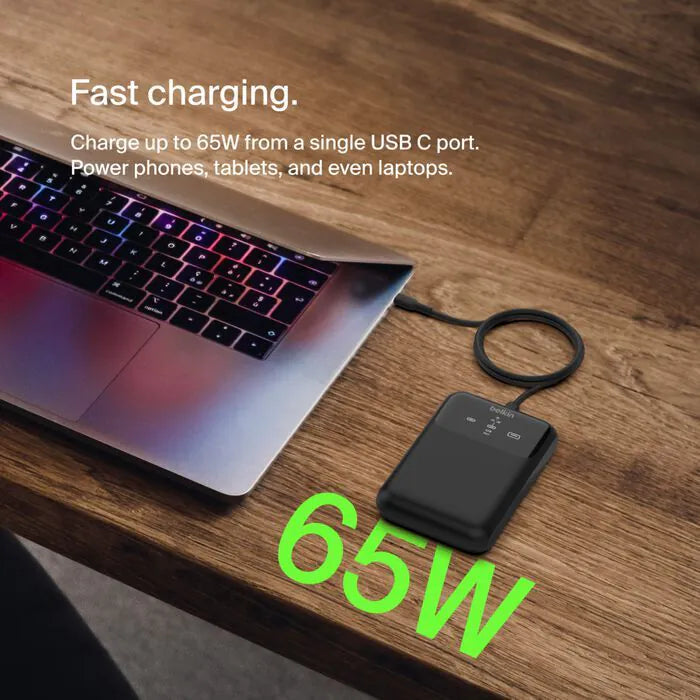 Belkin - BoostCharge Pro 筆記型電腦行動電源 (65W/20K /3連接埠 )