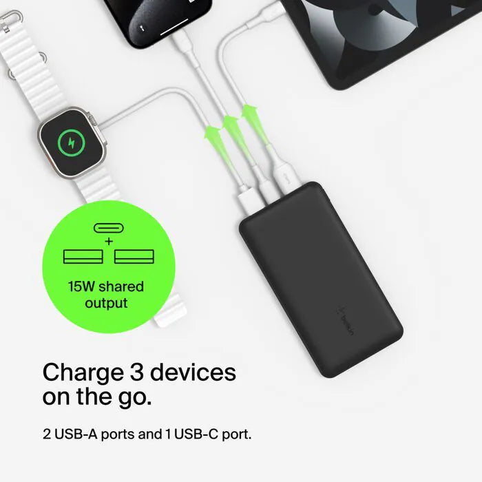 Belkin - BoostCharge 10K 便攜式行動電源 (粉紅色) 充電寶 尿袋 CCC認証