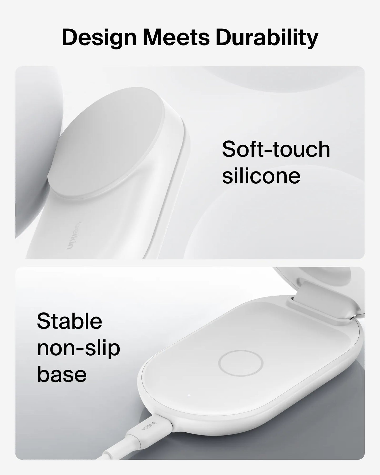 Belkin - UltraCharge Qi2 3合1 可折疊磁吸充電器 25W (附送45W充電器)