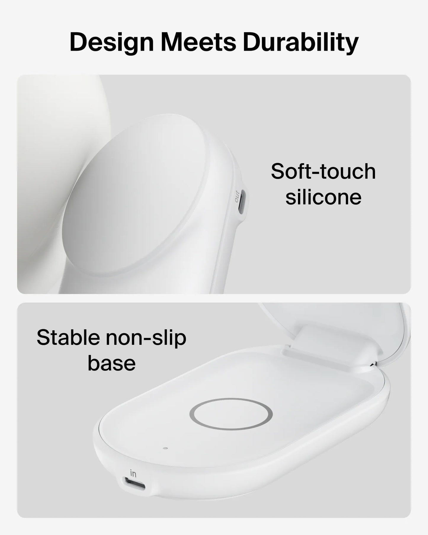 Belkin - UltraCharge Qi2 2合1 可折疊磁吸充電器 25W (附送45W充電器)