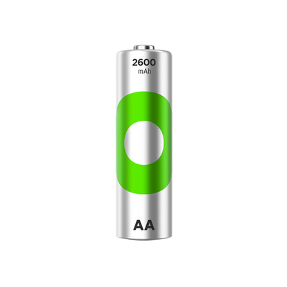 超霸 - GP 綠再 AA 2600mAh Ni-MH充電電池 (4粒裝)