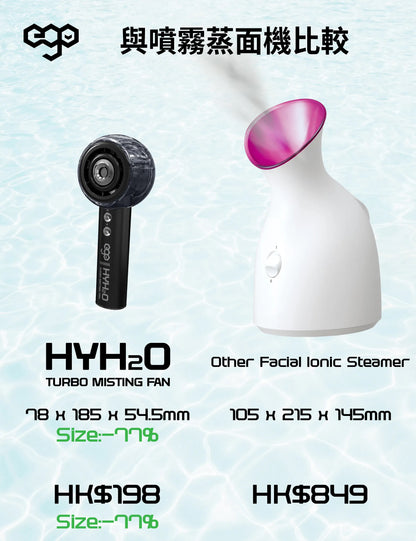 EGO - HyH2O 噴霧 水冷 手提風扇