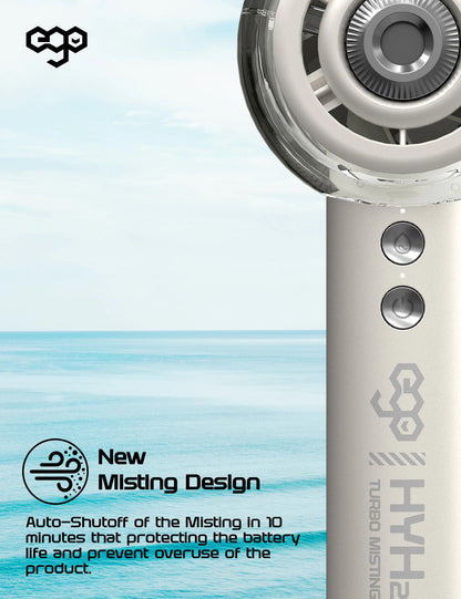 EGO HyH2O 噴霧 水冷 手提風扇 (粉紅色)