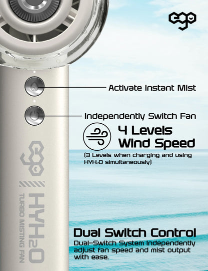 EGO - HyH2O 噴霧 水冷 手提風扇
