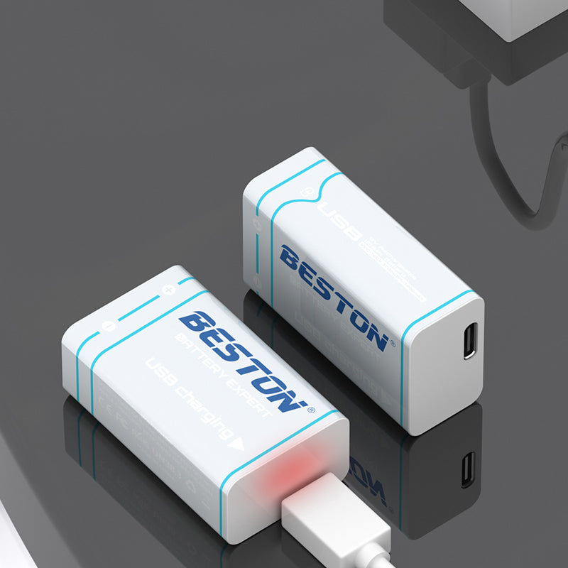 Beston - 9V USB-C 充電 鋰電池 (1粒裝) 3700mWh (9VC-10CV)