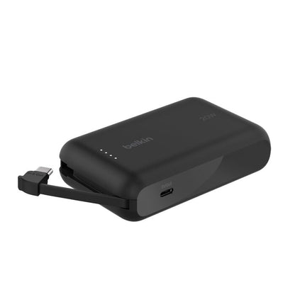 Belkin - BoostCharge 10K 內置充電線 便攜式行動電源 (黑色) CCC認証