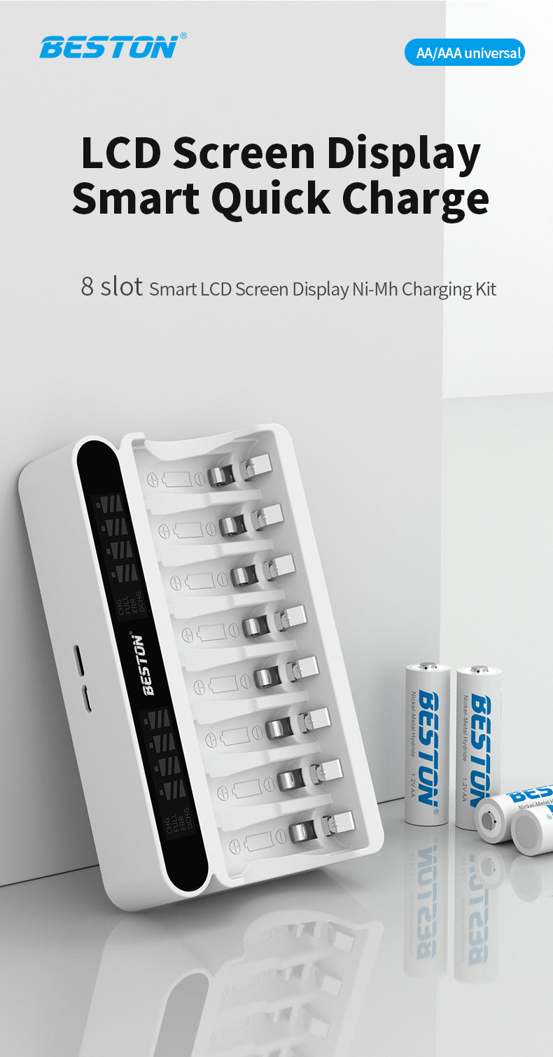 Beston - AA/AAA 1.2V (Ni-MH) 鎳氫電池 8位充電器 C9024