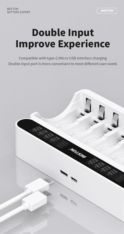 Beston - AA/AAA 1.2V (Ni-MH) 鎳氫電池 8位充電器 C9024