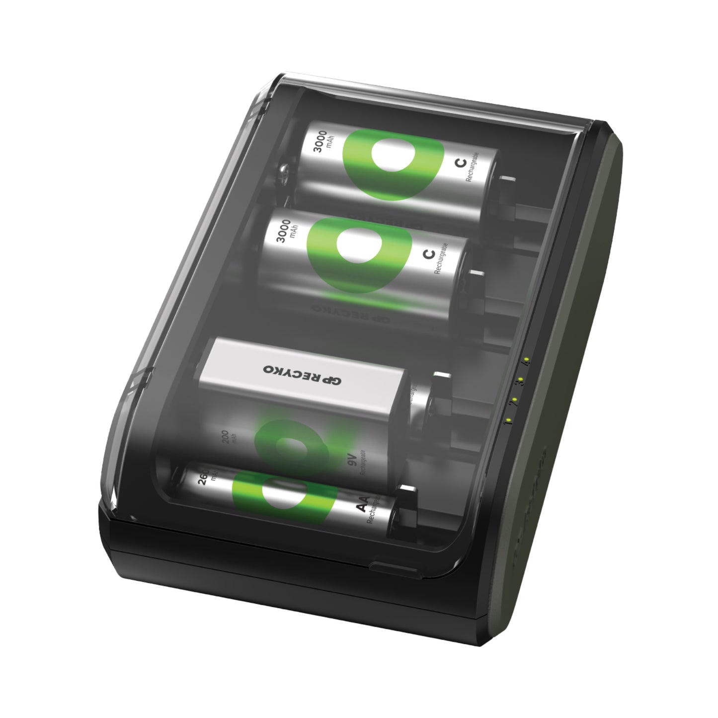 超霸 - GP B631 萬用鎳氫(NiMH)電池充電器(USB), 適合AA/AAA/C/D/9V電池