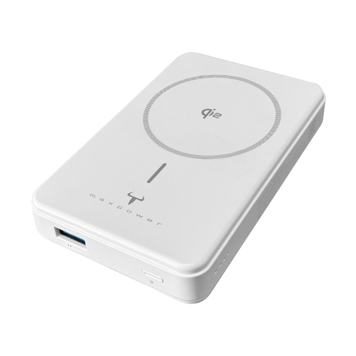 牛魔王 - 10,000mAh Qi2 磁力無線外置充電器 GQ215PD (白色) 支援 iPhone MagSafe