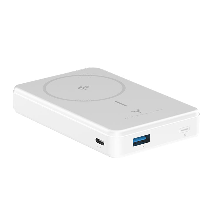 牛魔王 - 10,000mAh Qi2 磁力無線外置充電器 GQ215PD (白色) 支援 iPhone MagSafe