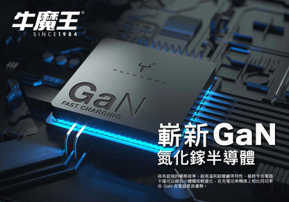 牛魔王 - TG45XV2 45W 3 位 GaN USB 充電器