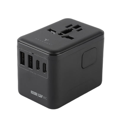 牛魔王 - PT88C 4 位USB 旅遊插座 - 黑色