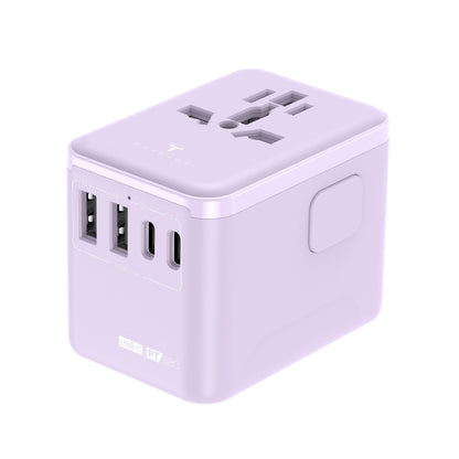 牛魔王 - PT88C USB-C 4 位充電旅遊插座 - 紫色