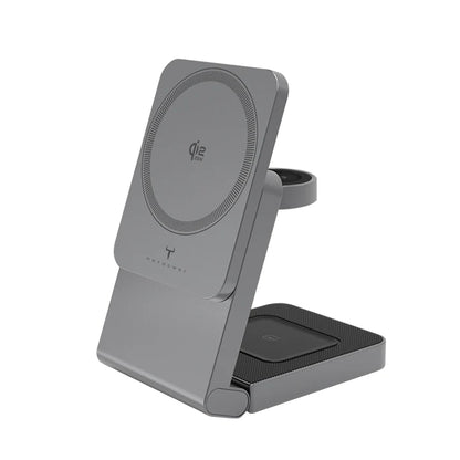 牛魔王 - QL996G Qi2 25W 磁力無線充電器 摺合式 支援 iPhone Airpods Apple Watch