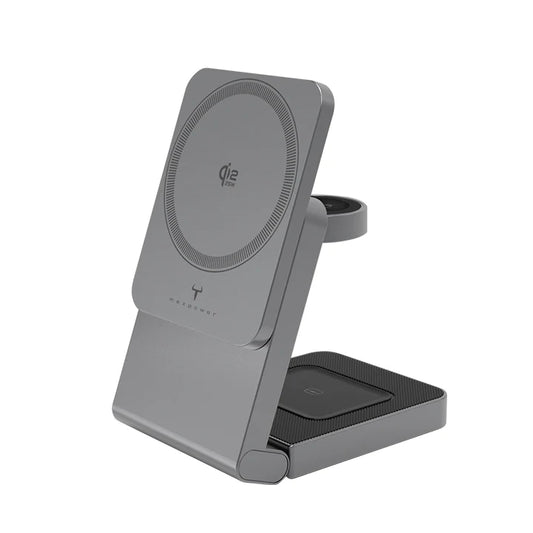 牛魔王 - QL996G Qi2 25W 磁力無線充電器 摺合式 支援 iPhone Airpods Apple Watch