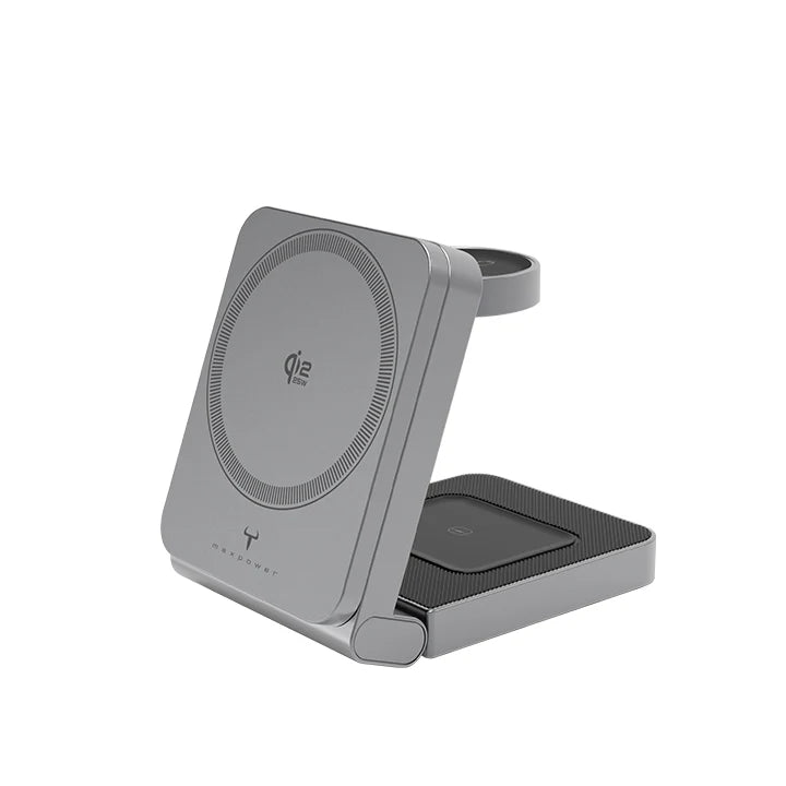牛魔王 - QL996G Qi2 25W 磁力無線充電器 摺合式 支援 iPhone Airpods Apple Watch
