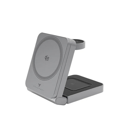 牛魔王 - QL996G Qi2 25W 磁力無線充電器 摺合式 支援 iPhone Airpods Apple Watch