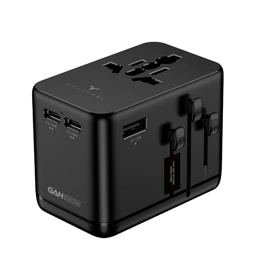 牛魔王 - RGS100 100W PD3.2 GaN 4位USB充電旅遊插座