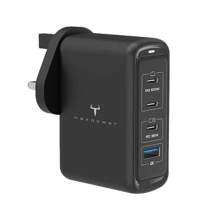 牛魔王 - TG100XV2 100W  4位 GaN USB 快速充電器