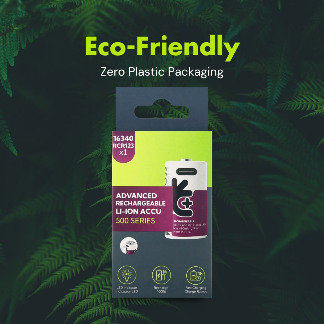 Uniross - 3.7V RCR123/16340 USB-C 鋰電 充電池