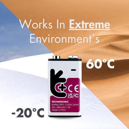 Uniross - 9V USB-C充電 鋰電池