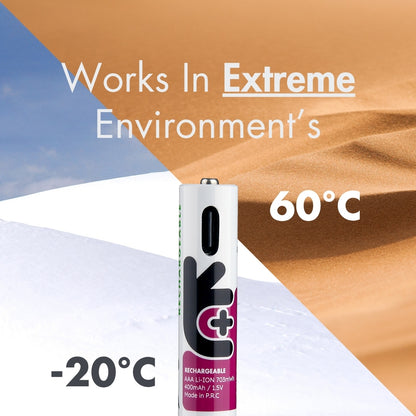 Uniross - 恆壓1.5V AAA USB-C充電 鋰電池 (4粒裝)