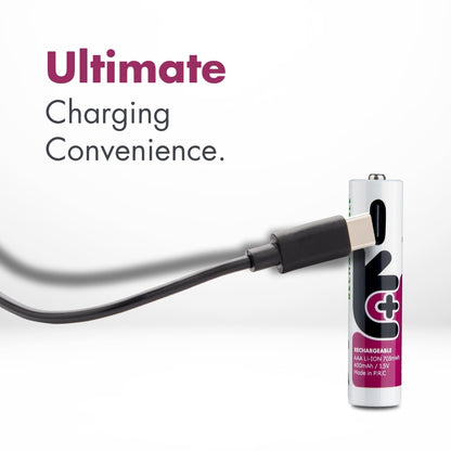 Uniross - 恆壓1.5V AAA USB-C充電 鋰電池 (4粒裝)