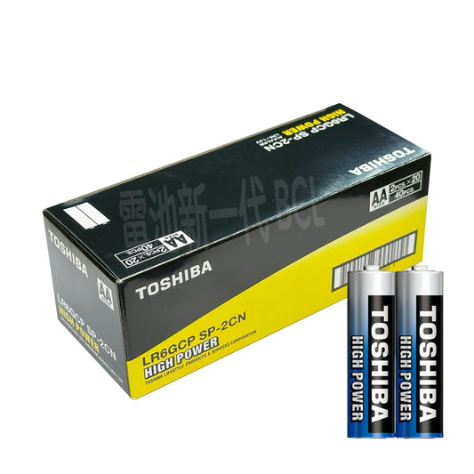 Toshiba 東芝 - High Power AA 鹼性電池 40粒 (LR06/5號電)