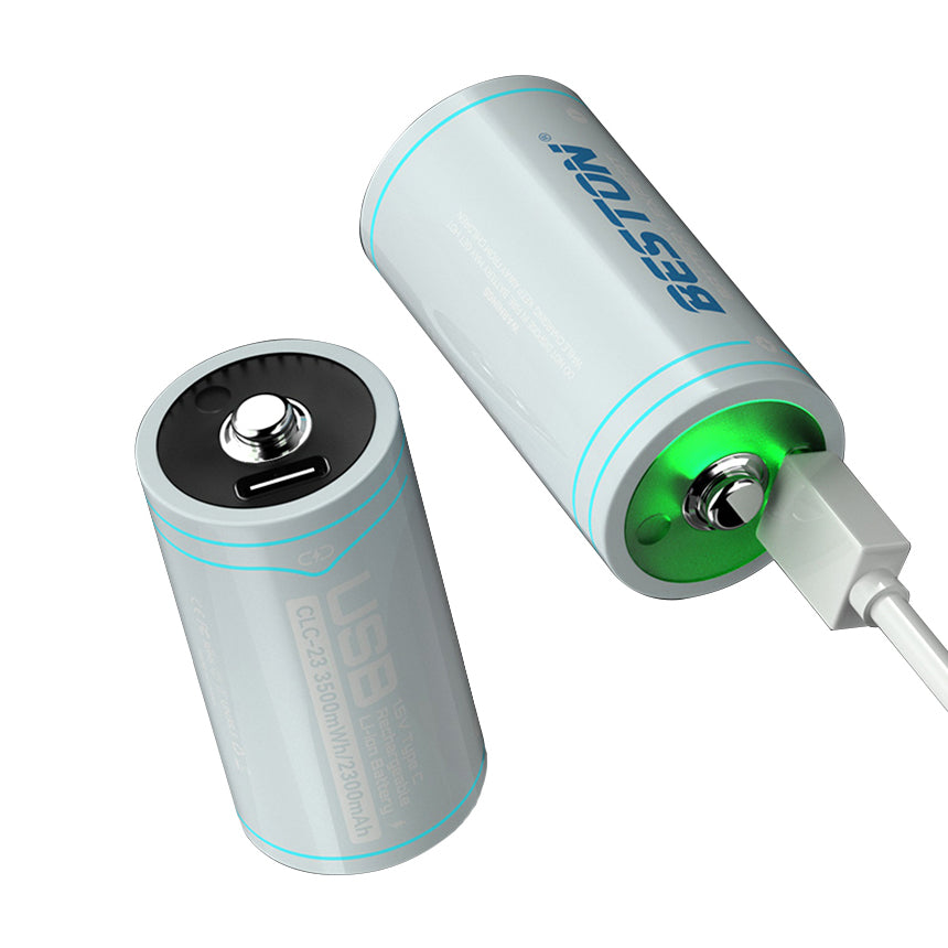 Beston - 恆壓1.5V C型USB-C 充電池 (1粒裝) 3500mWh 中電 鋰電池