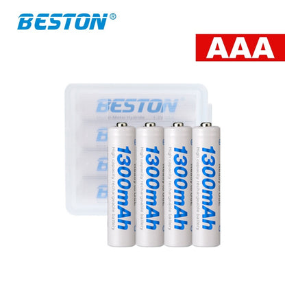 Beston - AAA 1.2V 1300mAh (Ni-MH) 鎳氫充電池 (4粒裝) 連充電器 AAA / 3A / 7號充電池