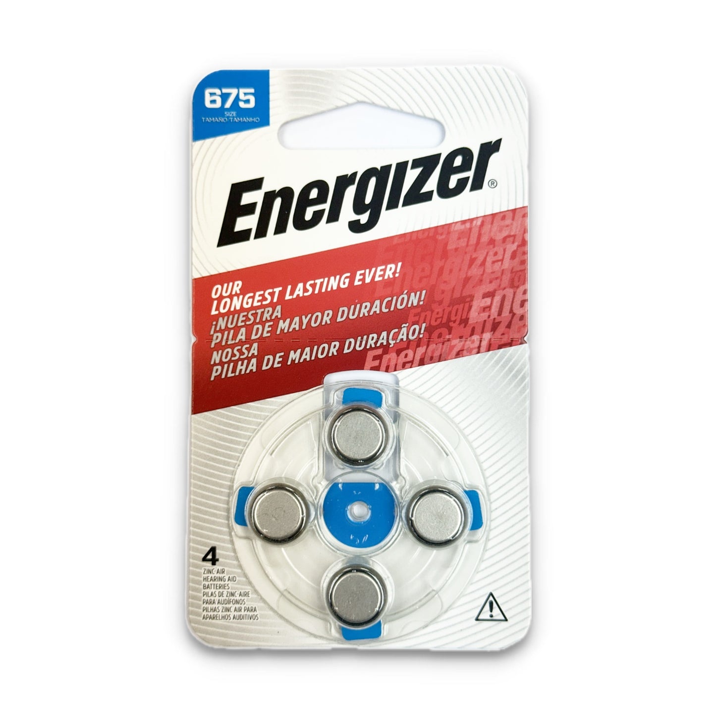 勁量-675 助聽器電池 4 粒裝 AZ675DPA-4