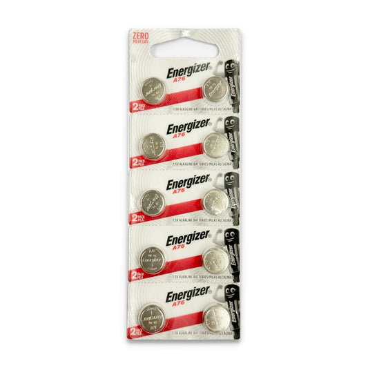 勁量-A76 (LR44/AG13/L1154/V13AG) 1.5V 鹼性電池 (10粒裝)