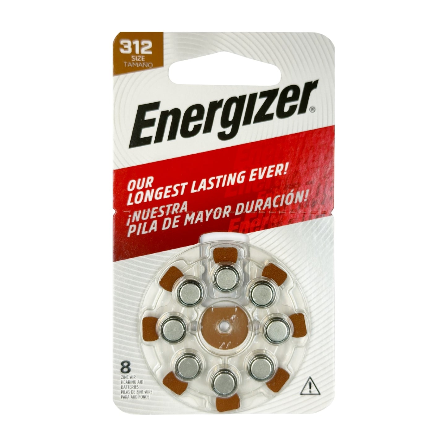 勁量-312助聽器電池 8 粒裝, AZ312DPA-8