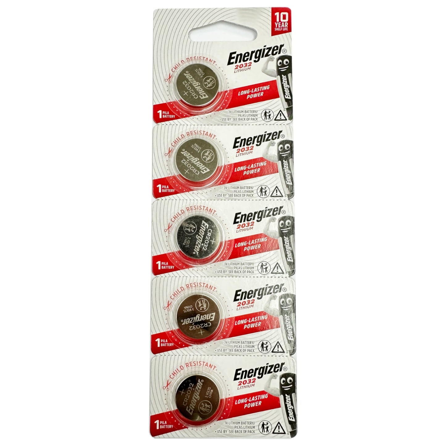 勁量-CR2032 5粒裝 3V 鈕扣型鋰電池 3V E-CR2032