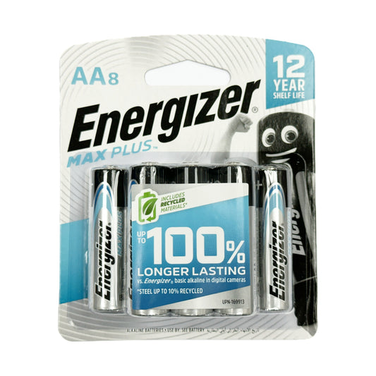 勁量-Max Plus AA/2A 1.5V 超強鹼性電池 EP91BP8 (8粒裝)