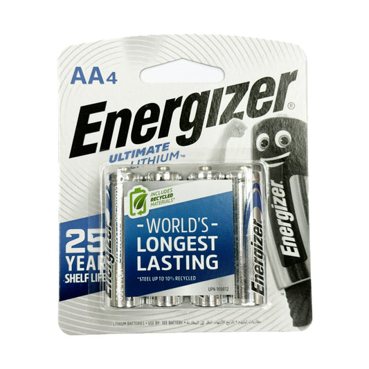 勁量 - ULTIMATE LITHIUM™ AA 藍鋰電 (4粒裝) (L91 BP4)