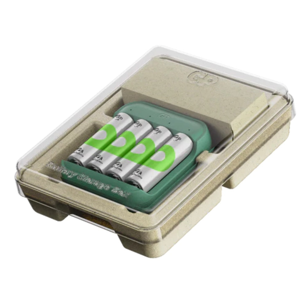 超霸 - GP Recyko充電電池入門套裝 — 含充電器 (B423) + 4粒 2100mAh AA充電電池 (附送電池收納盒)