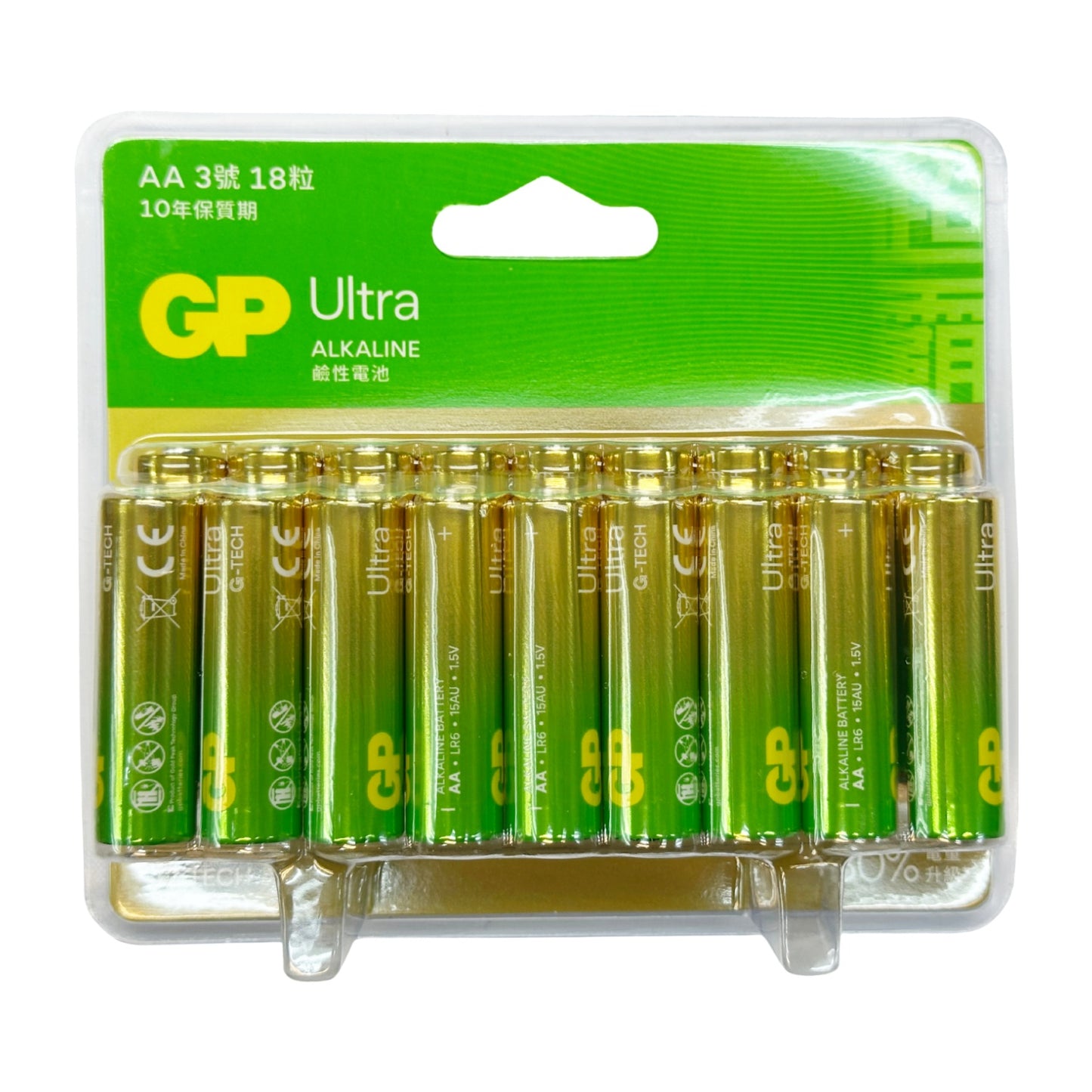 超霸 - GP Ultra 特強鹼性電池 AA 18粒裝
