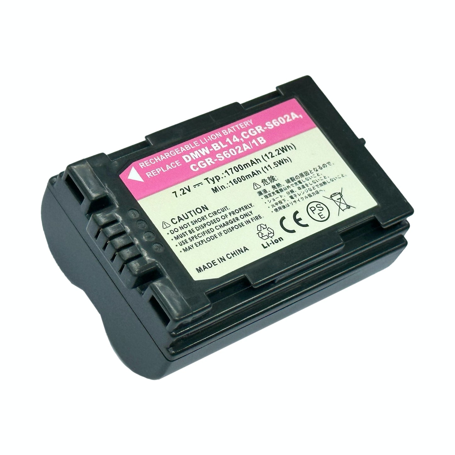 PowerSmart - DMW-BL14 DMW-BL14 CGR-S602 CGR-S603 Leica BP-DC1 BP-DC3 相機代用電池