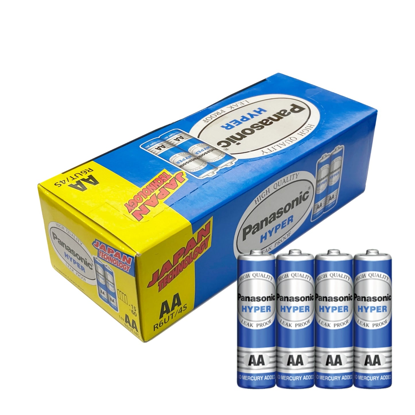 樂聲牌 - AA 碳性電池 (60粒裝) R6UT/4S