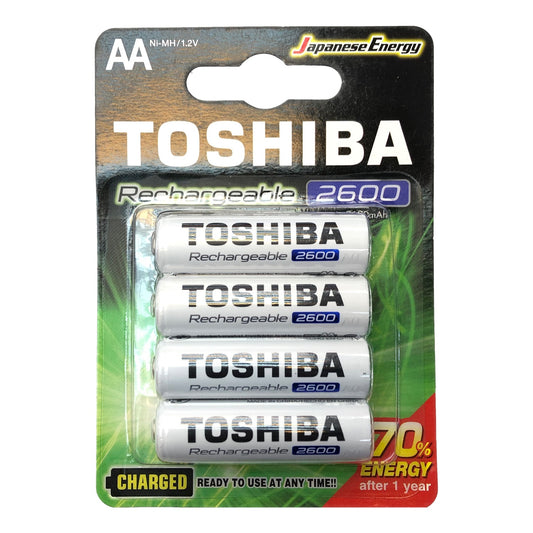 東芝 - AA Ni-MH 環保充電池 2600mAh (4粒裝) TNH-6GAE BP-4C