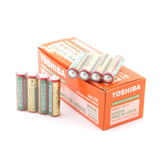 Toshiba 東芝 - AA 碳性電池 40粒裝, R6KG SP-4TGTE, 原裝紙盒裝